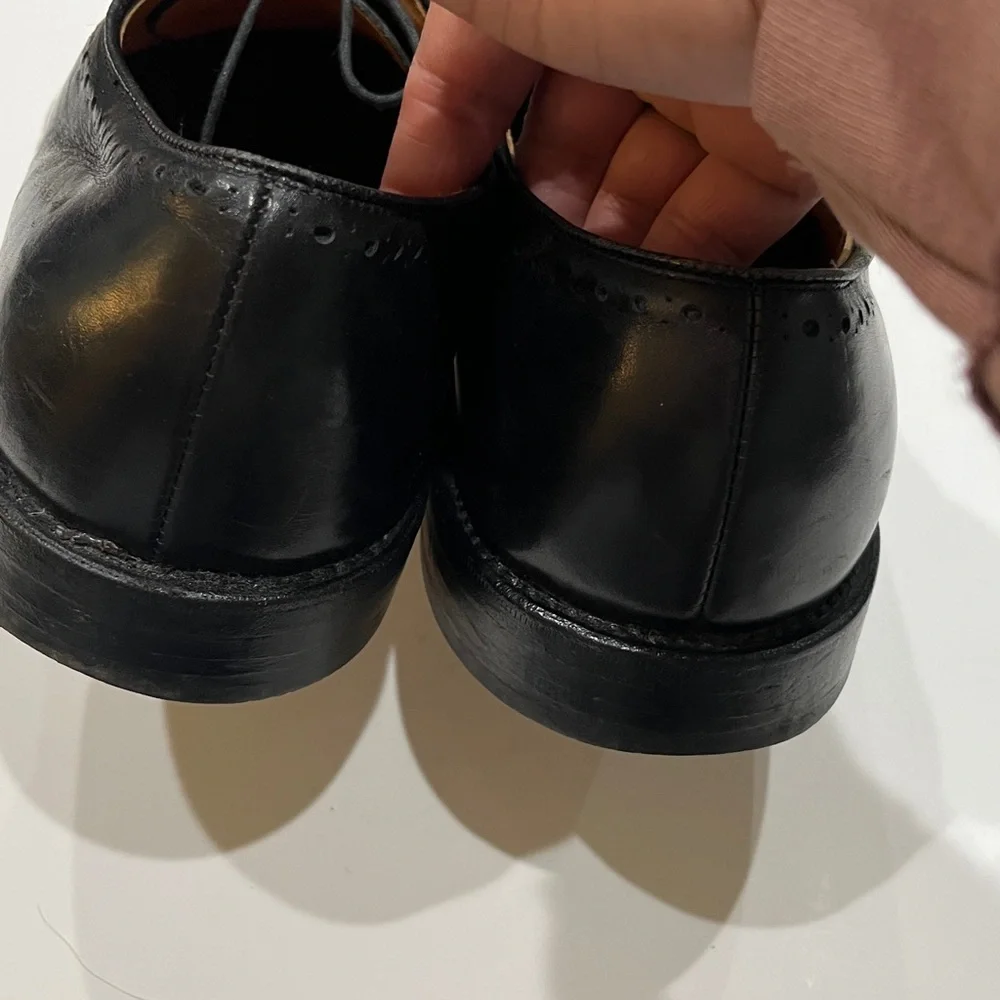 Allen Edmonds Black Leather Hastings Oxfords‎ Sz.